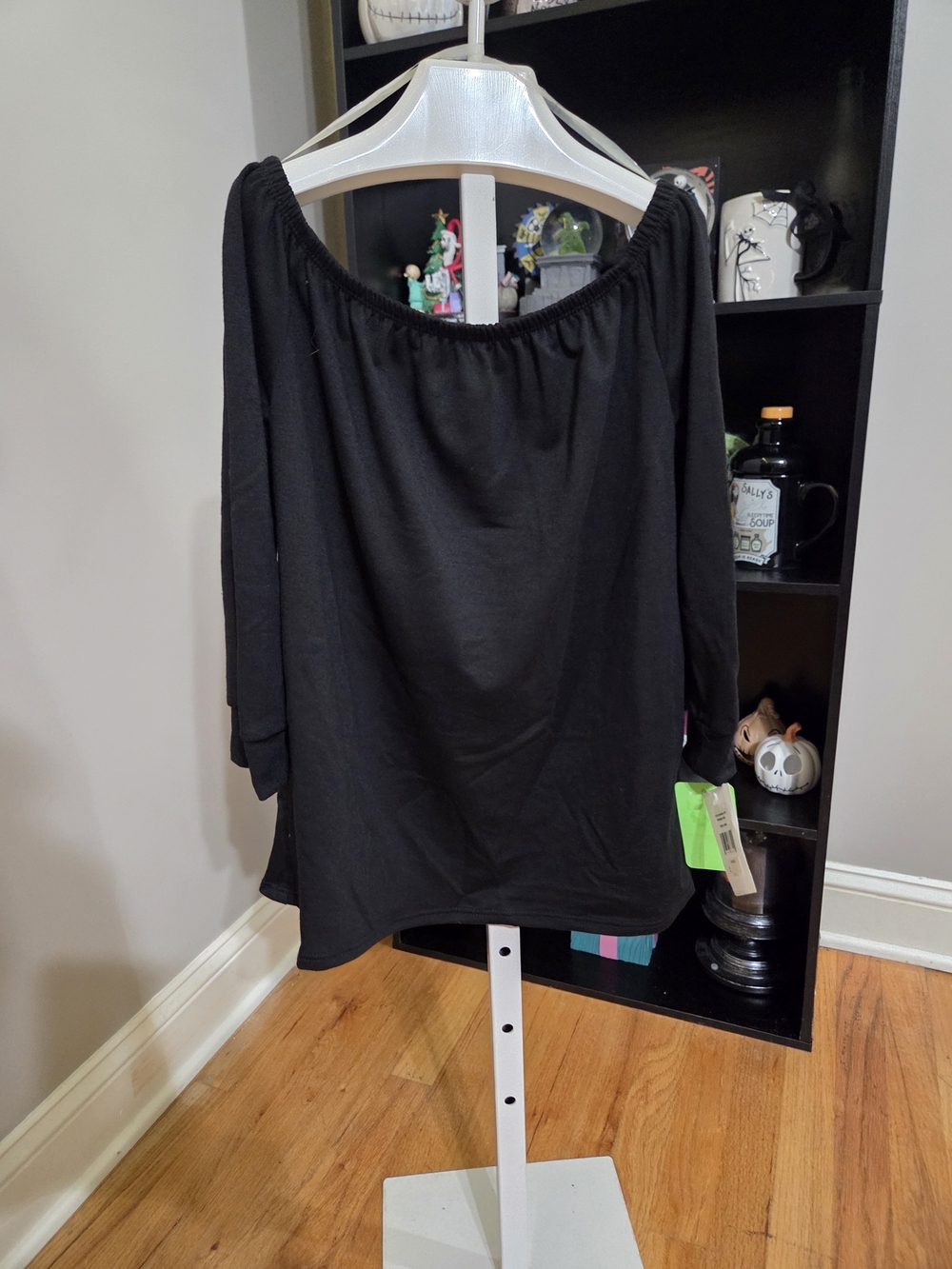 Moa Moa Black Off-Shoulder Tunic Top